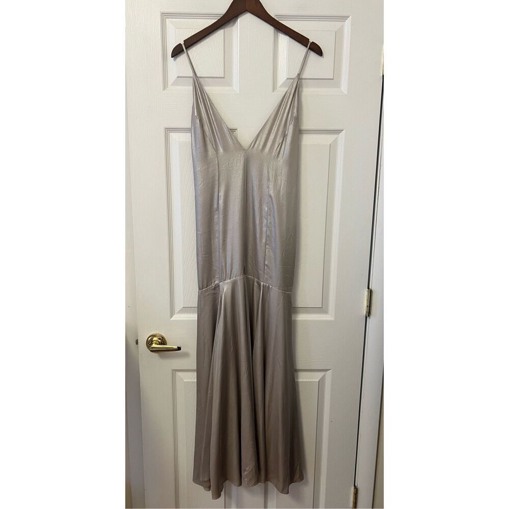 COS METALLIC SLIP DRESS